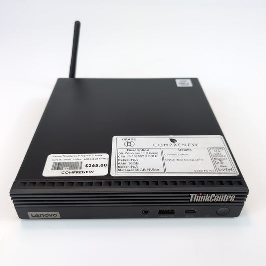 Lenovo ThinkCentre M70q USFF Win 11 Home Core i5-10400T 2.0GHz/16GB/256GB NVMe