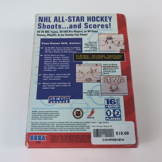 Sega Genesis Game - NHL All-Star Hockey 95 | Grade B