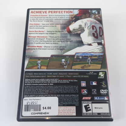 Sony PlayStation 2 Game - Major League Baseball 2K11 | Grade B
