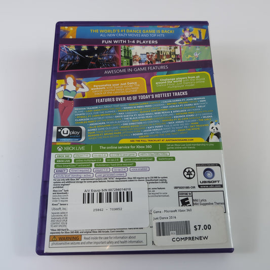 Microsoft Xbox 360 Game - Just Dance 2016 | Grade B