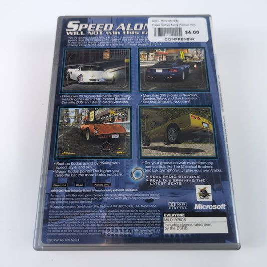 Microsoft Xbox Game - Project Gotham Racing (Platinum Hits) | Grade B