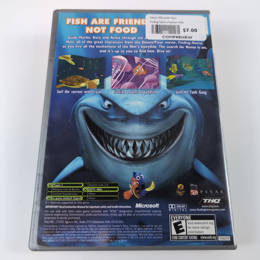 Microsoft Xbox Game - Finding Nemo (Platinum Hits) | Grade B