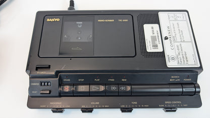 Sanyo TRC-8080 Standard Cassette Transcriber with Foot Pedal | Grade B