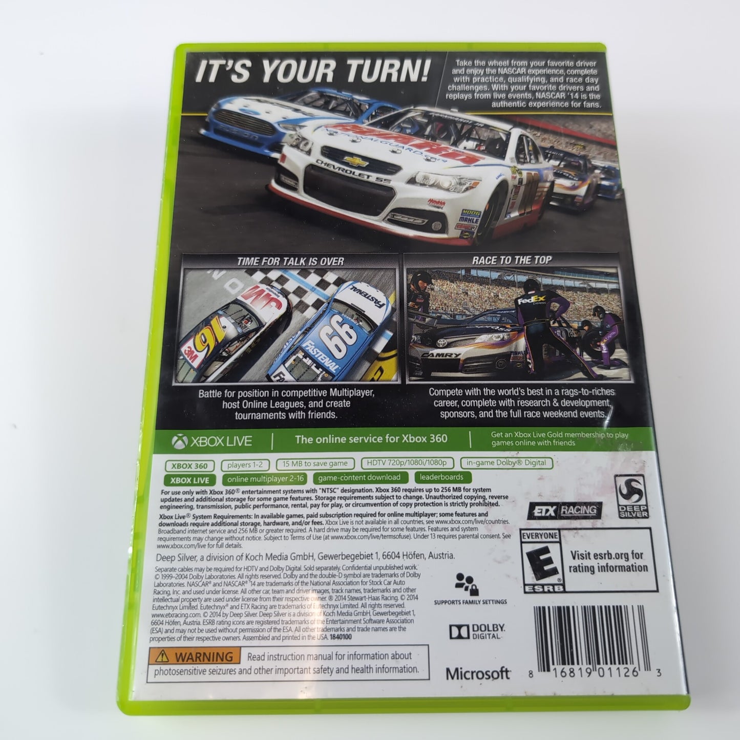 Microsoft Xbox 360 Game - Nascar '14 | Grade B