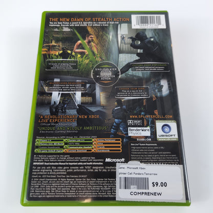 Microsoft Xbox Game - Tom Clancy's Splinter Cell: Pandora Tomorrow | Grade B