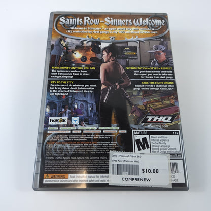 Microsoft Xbox 360 Game - Saints Row (Platinum Hits) | Grade B