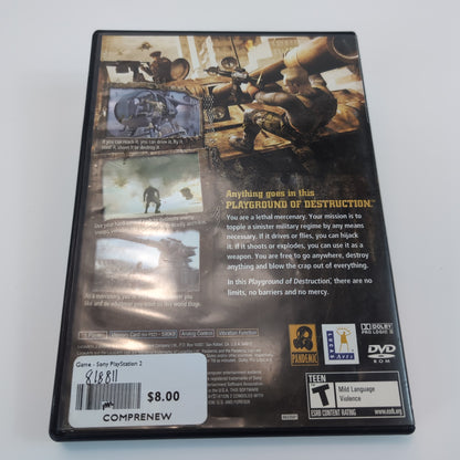 Sony PlayStation 2 Game - Mercenaries: Playground of Destruction